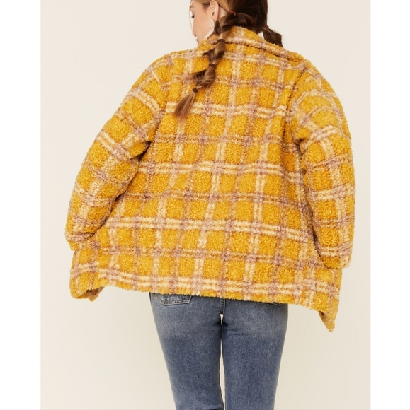 Driftwood Mustard Jenny Sherpa Coat - Picture 4 of 6